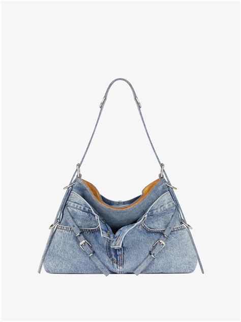 Medium Voyou Boyfriend bag in jeans in 